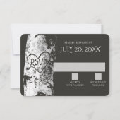 Berkenboom met gesneden hart RSVP (Voorkant)