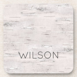 Berkenboom NAAM Buitenshuis Natuur Lover Neutral Bier Onderzetter