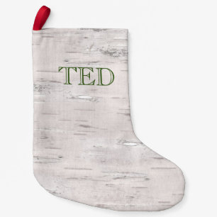 Berkenboom Natuurlijke Kerstnaam Rustieke Vakantie Kleine Kerstsok