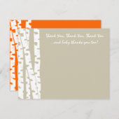 Berkenboom Nota van Bedankt Notitiekaartje (Voorkant / Achterkant)