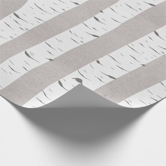 Berkenboom Rustiek bos Cadeaupapier (Hoek)