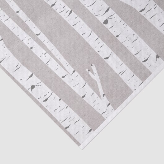 Berkenboom Rustiek bos Tissuepapier (Detail)