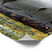 Berkenboom Rustiek Gepersonaliseerd Gesneden met V Poster (Hoek)