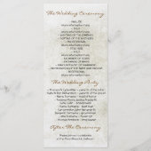 BERKENBOOM RUSTIEKE BRUILOFT PROGRAMMA'S (Achterkant)