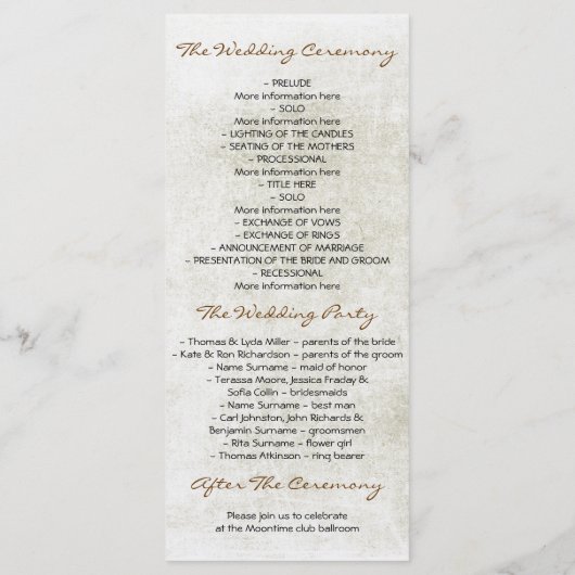 BERKENBOOM RUSTIEKE BRUILOFT PROGRAMMA'S (Achterkant)