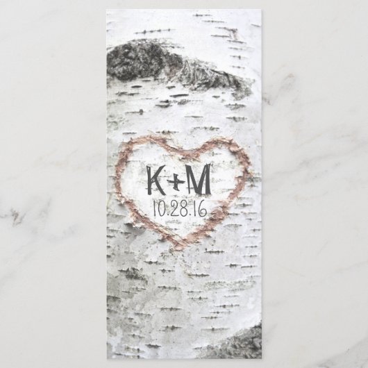 BERKENBOOM RUSTIEKE BRUILOFT PROGRAMMA'S (Voorkant)