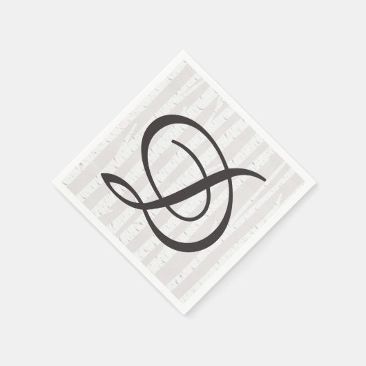 Berkenboom rustieke houten Natuur bruiloft monogra Servet (Hoek)