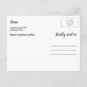 Berkenboom rustieke land bruiloft opslaan van de d aankondigingskaart (Achterkant)