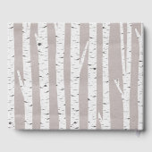 Berkenboom rustieke Natuur bruiloft gepersonalisee Gastenboek (Achterkant)