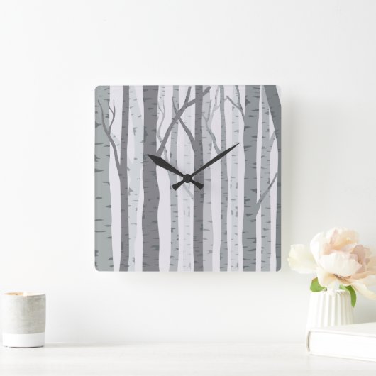 Berkenboom wandklok (Huis)