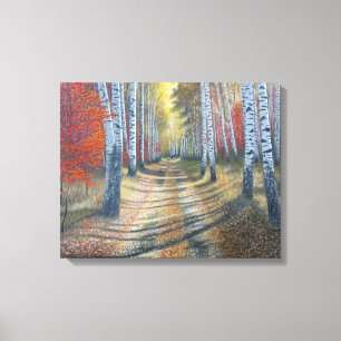 berkenboompje canvas afdruk