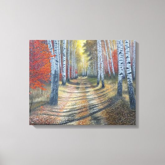 berkenboompje canvas afdruk (Voorkant)