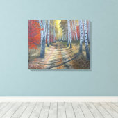 berkenboompje canvas afdruk (Insitu (Houten vloer))