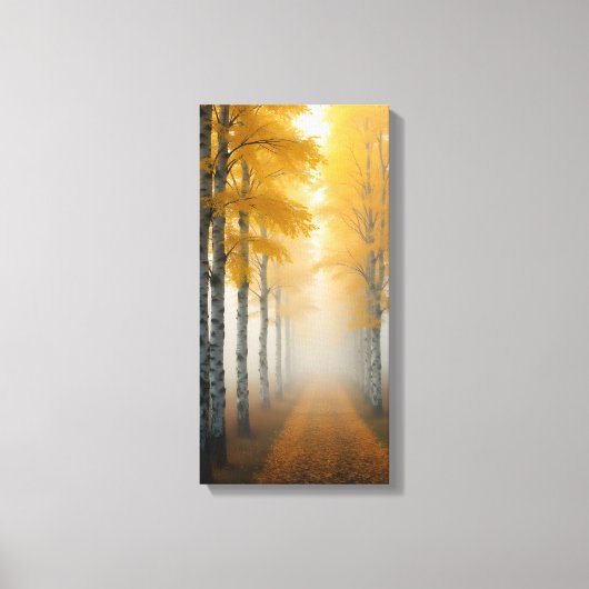 berkenboomsteeg canvas afdruk (Voorkant)