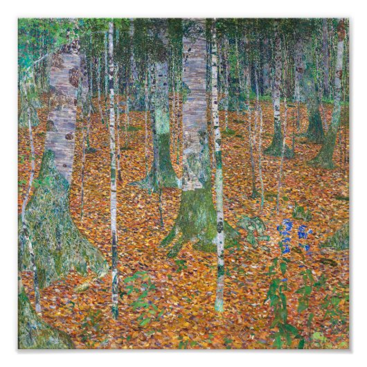 berkenbos | Gustav Klimt | Foto Afdruk (Voorkant)