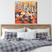 Berkenbos, herfst | Tom Thomson | Canvas Afdruk (Insitu (Slaapkamer))