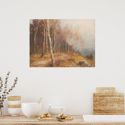 Berkenbos – Hugo Mühlig Poster (Keuken)