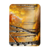 Berkenbos in de herfst Flexibele Magneet (Verticaal)