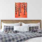 Berkenbos Landschap Canvas Afdruk (Insitu (Slaapkamer))