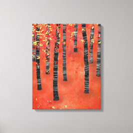 Berkenbos Landschap Canvas Afdruk
