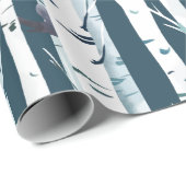 Berkenbos met vinken cadeaupapier (Rol Hoek)