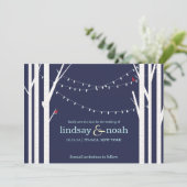 Berkenbos Navy Save the Date-aankondigingen Save The Date (Staand voorkant)