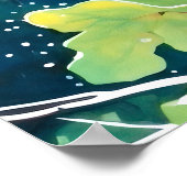 Berkenbos Waterverf schilderij Art Print (Hoek)