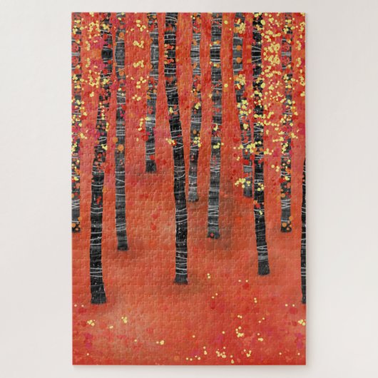 Berkenboslandschap Legpuzzel (Verticaal)