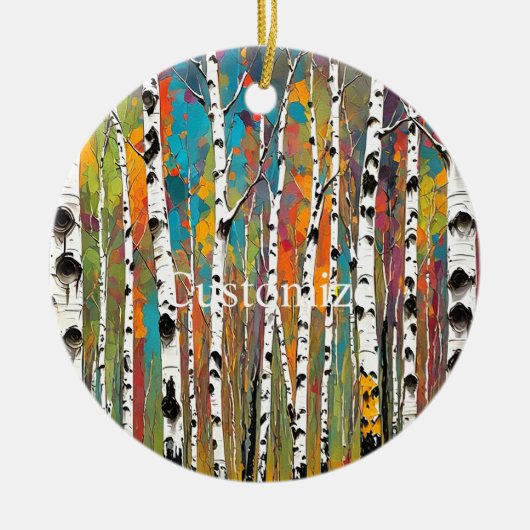 Berkenbossen Thunder_Cove Keramisch Ornament (Voorkant)
