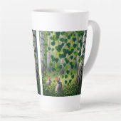 Berkene Bos Konijn Latte Mok 12 oz & 17 oz (Rechterhoek)