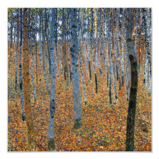Berkengroep I | Gustav Klimt | Foto Afdruk (Voorkant)