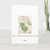 Berkenkonijnen Feestdagen Kaart (Achterkant)