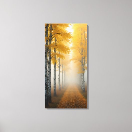 Berkenlaan Canvas Afdruk (Voorkant)