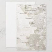 berkenplantage briefpapier (Voorkant / Achterkant)