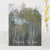 Berkenschors denkt aan je Kaart (Gele Bloem)