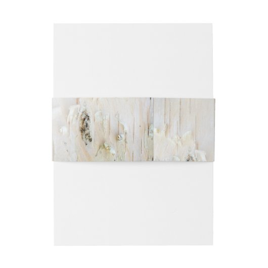 Berkenschors gesneden hart rustieke bruiloft uitnodigingen wikkel (Achterkant Voorbeeld)