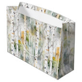 Berkenschors groene waterverf groot cadeauzakje (Achterkant Gekanteld)