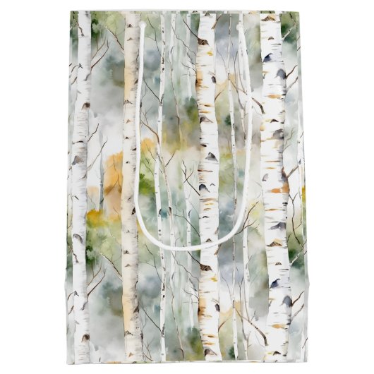 Berkenschors groene waterverf medium cadeauzakje (Achterkant)