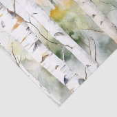 Berkenschors groene waterverf Weefselpapier Tissuepapier (Detail)