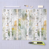 Berkenschors groene waterverf Weefselpapier Tissuepapier (Craft)