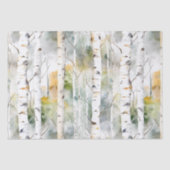Berkenschors groene waterverf Weefselpapier Tissuepapier (Voorkant)