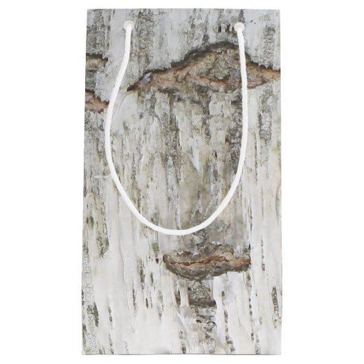 Berkenschors rustiek klein cadeauzakje (Voorkant)