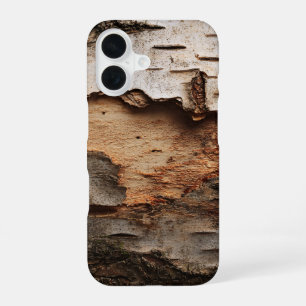 Berkenschors Textuur Hoesje voor Telefoon iPhone 16 Hoesje
