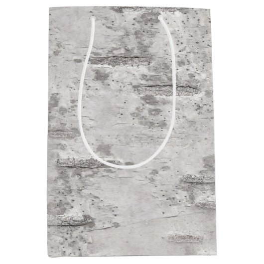 Berkenschors textuur inpakpapier medium cadeauzakje (Voorkant)