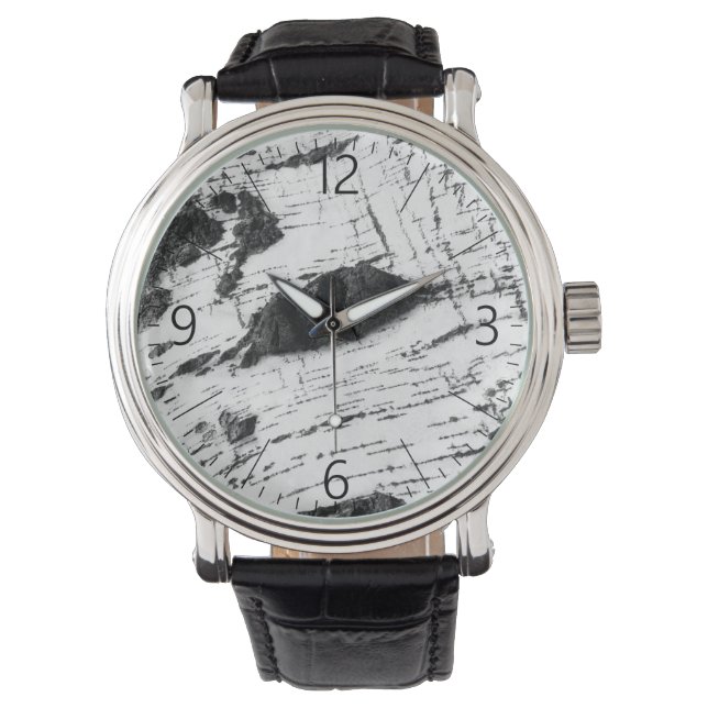 Berkenschorspatroon Horloge (Voorkant)
