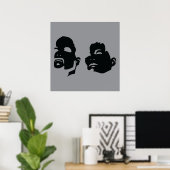 BerkhouseSnyder Heads Up Logo Poster (Thuiskantoor)