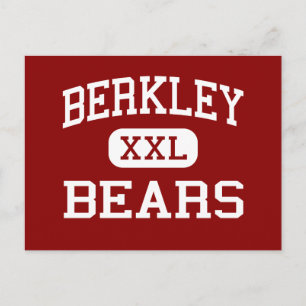 Berkley - Beren - High School - Berkley Michigan Briefkaart