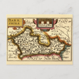 Berkshire Barkshire County Engeland Antiquarische Briefkaart
