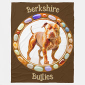 Berkshire Bullies Pit Bull 11 Fleece Deken (Voorkant)