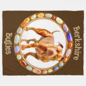 Berkshire Bullies Pit Bull 11 Fleece Deken (Voorkant (Horizontaal))